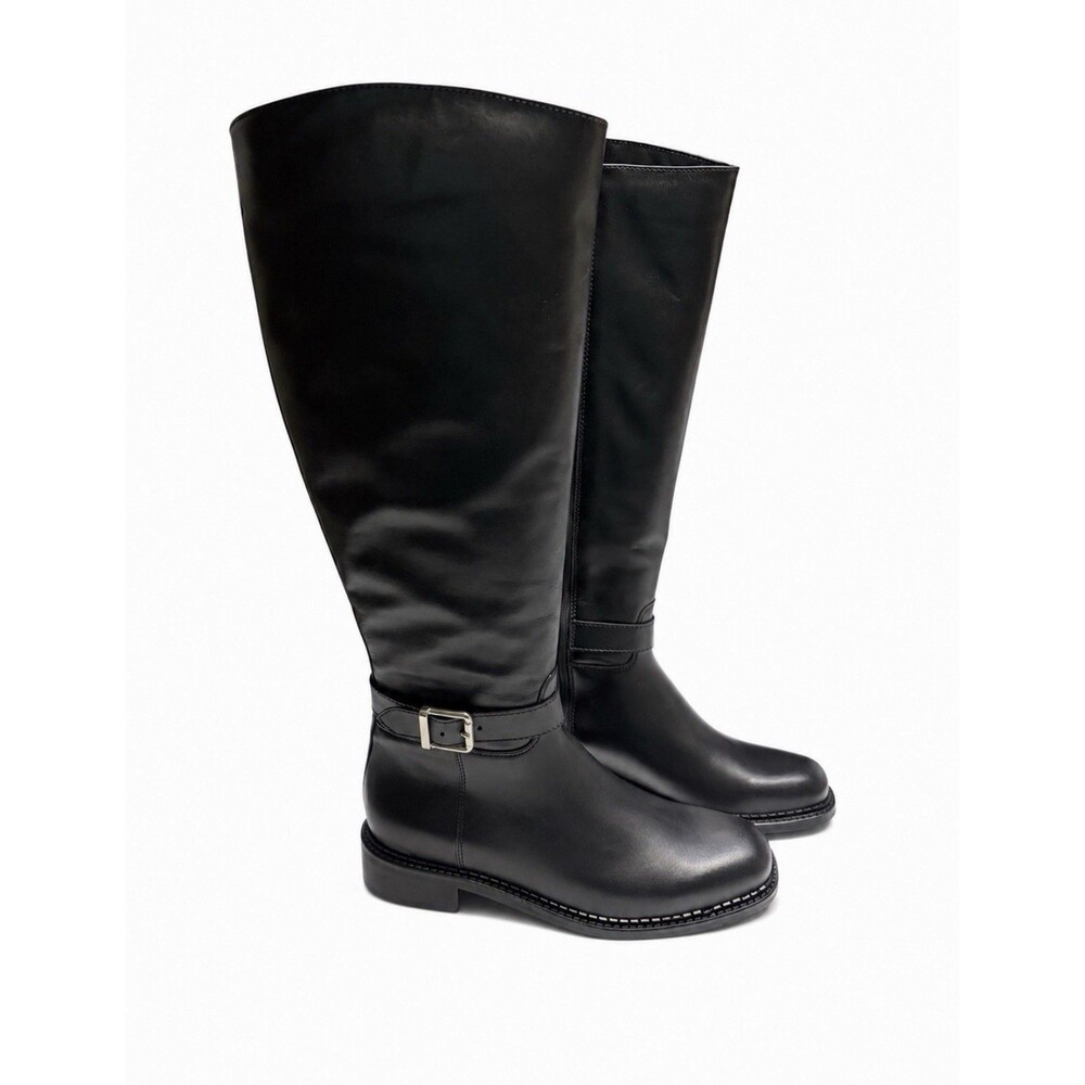 La Canadienne Stevie Waterproof Leather Riding Boot Size 7.5 Knee Black New
